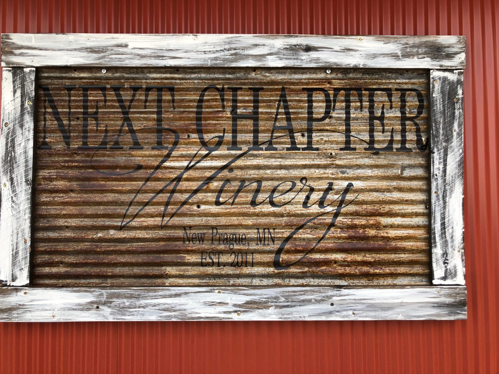Next Chapter Winery Sign